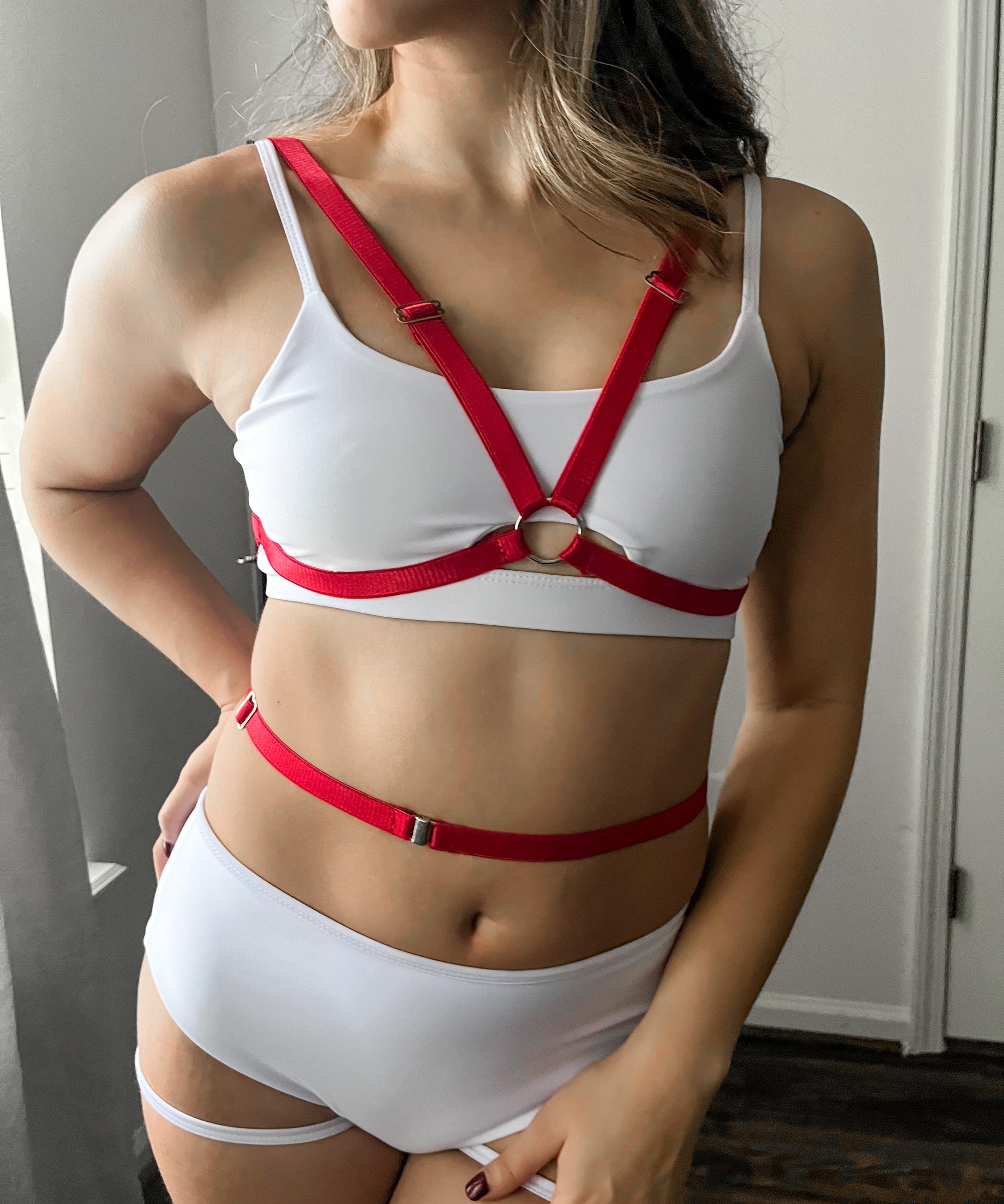 Adore You Red Harness Top